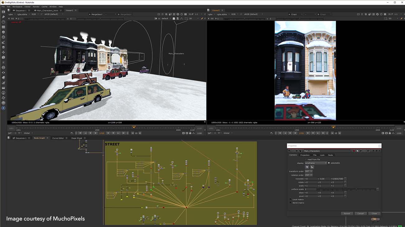 Creating a pixel art world with Nuke Indie Foundry